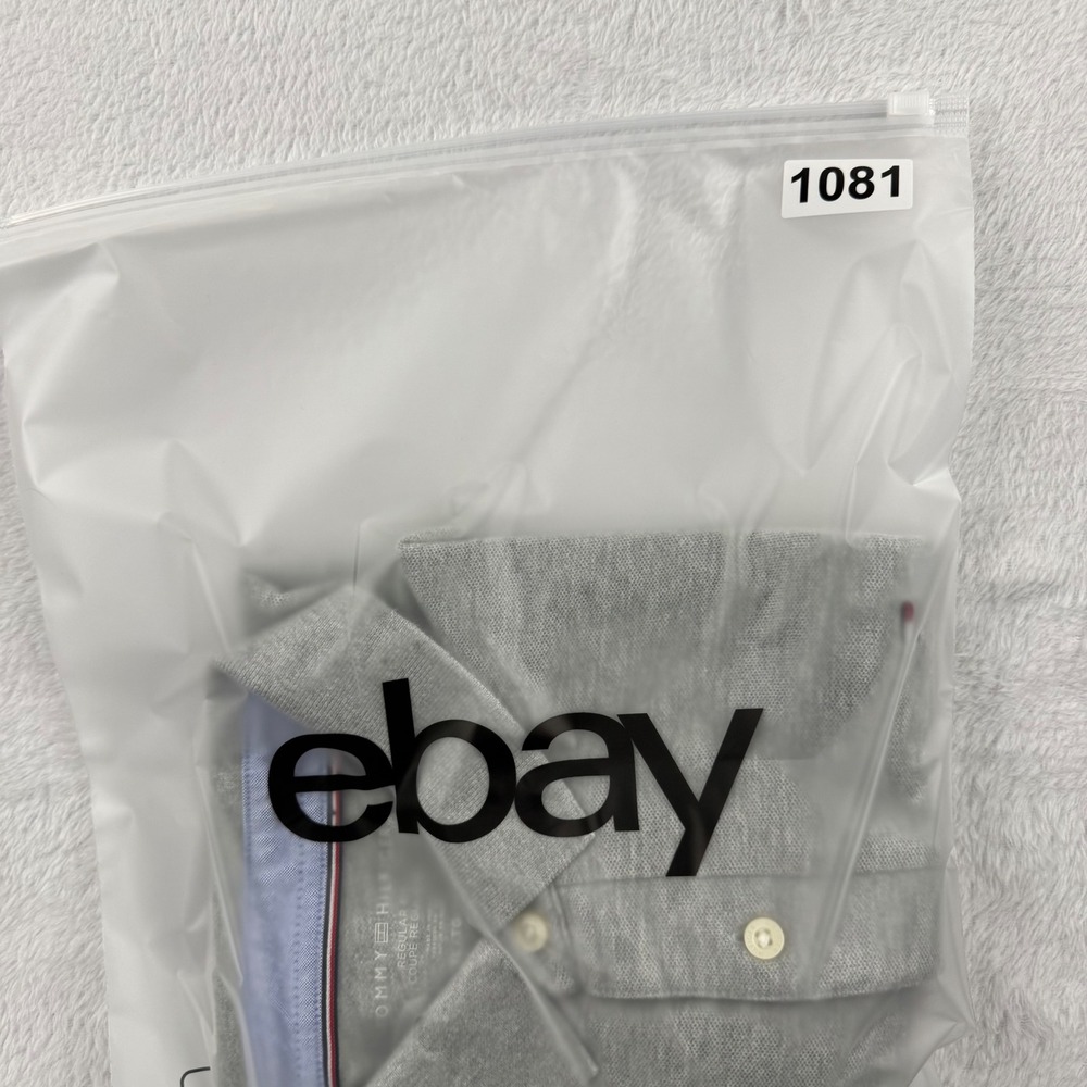 Tommy Hilfiger Polo Shirt Mens XL Gray Regular Fit Short Sleeve Pique Logo - Picture 12 of 12